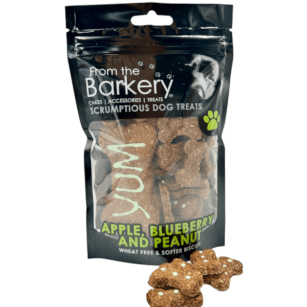 From The Barkery Apple, Blueberry & Peanut Dog Treats