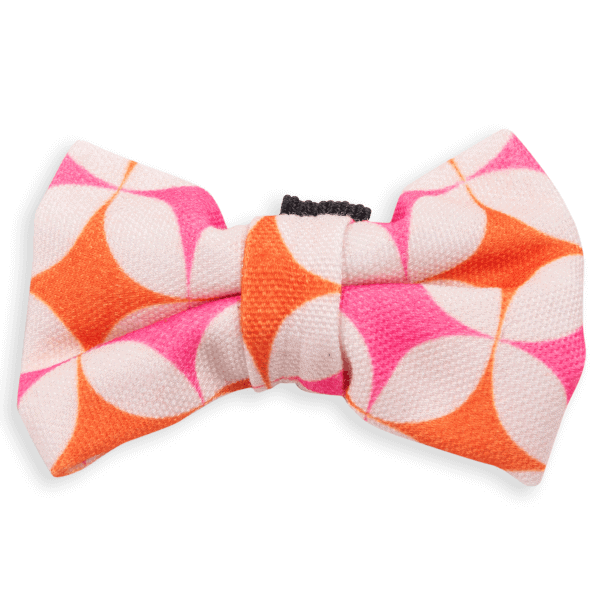 Dog's Life Starburst Retro Pink Bow Tie