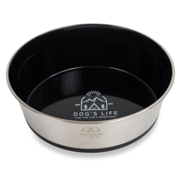 Dog's Life Fuel For Adventures Stainless Steel Bowl