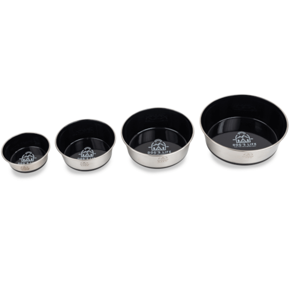 Dog's Life Fuel For Adventures Stainless Steel Bowl