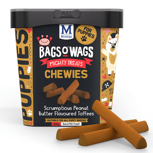Montego Bags O'Wags Puppy Toffee Chewies 350g