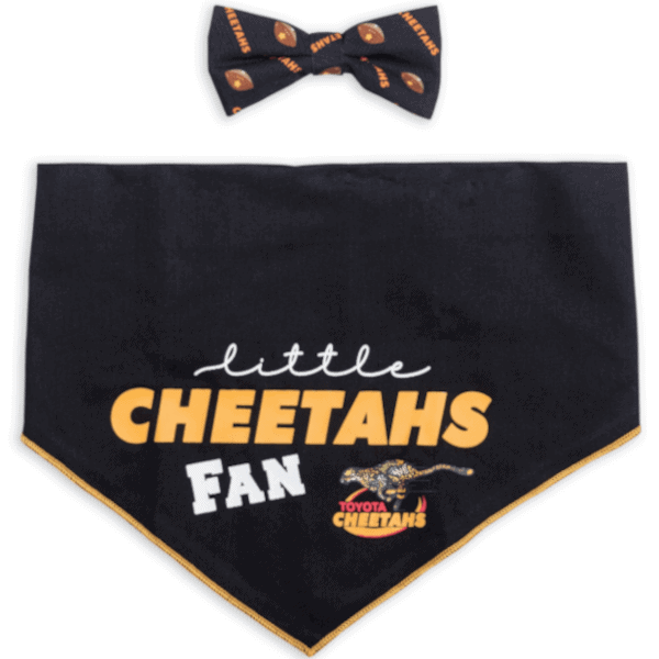Dog's Life Official Licensed Cheetahs Bow & Bandana Set