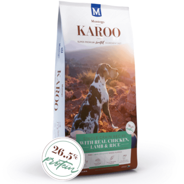 Montego Karoo Large to Giant Puppy Food Chicken, Lamb & Rice