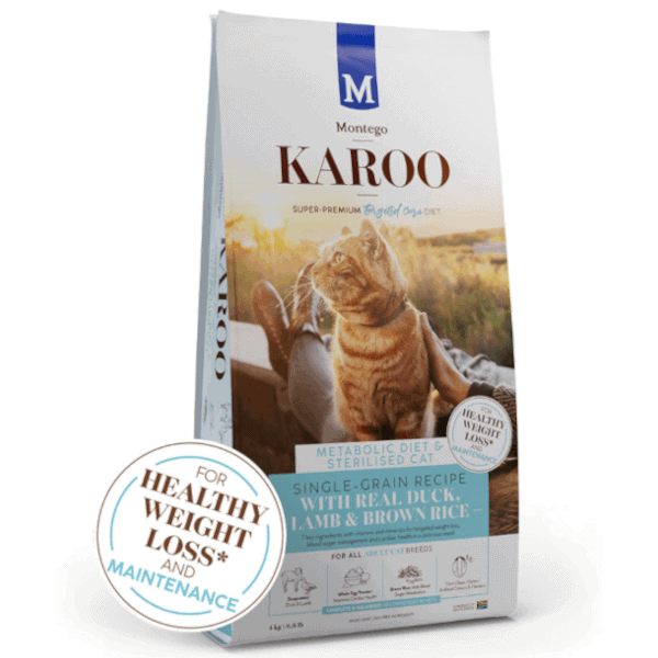 Montego Karoo Cat Metabolic Diet & Sterilised Cat Targeted Care Duck & Lamb