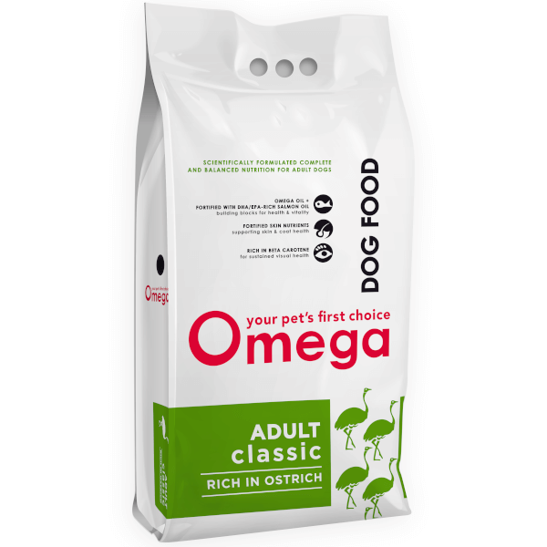 Omega Classic Ostrich Adult Dog Food