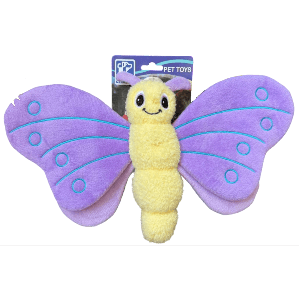 KolloPet Plush Butterfly Dog Toy