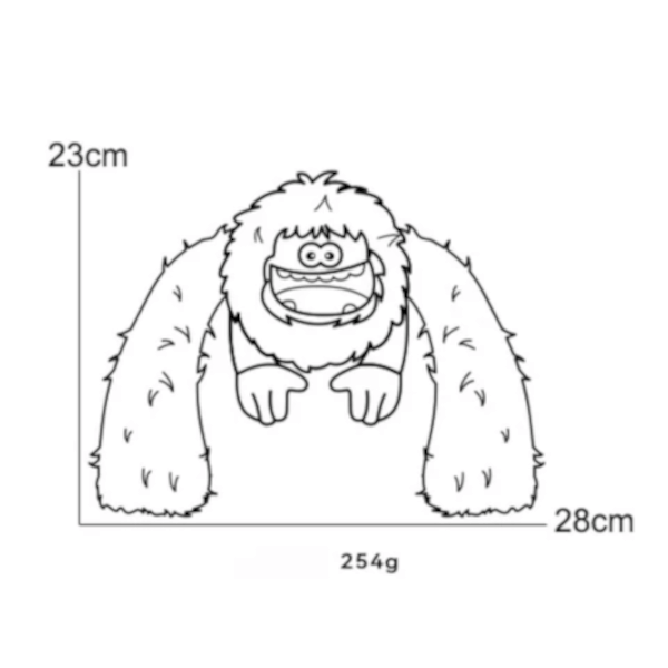 Q Monster Big Foot Dog Toy