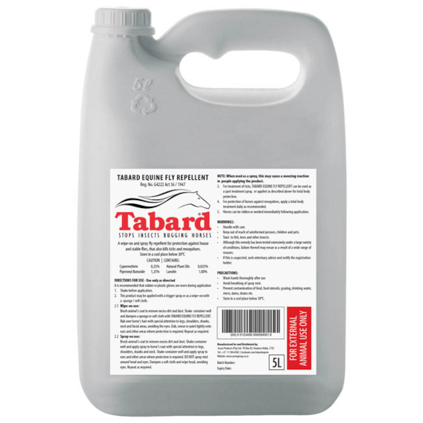Tabard Equine Fly Repellant 5L @ main image 1