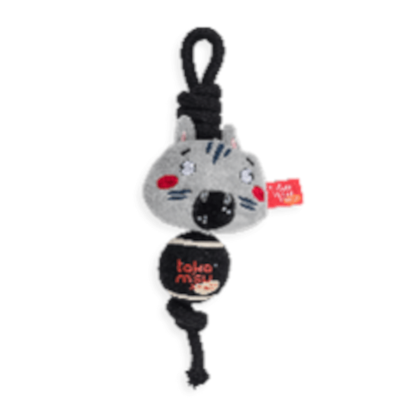 TKM Jungle Rope with Tennis Ball Dog Toy