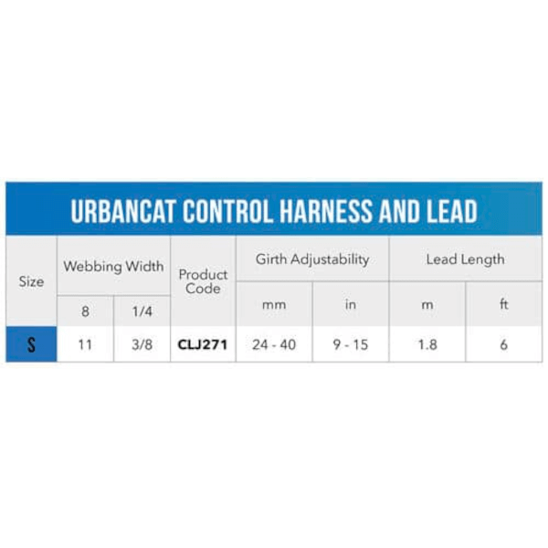 Rogz Urbancat Control Harness & Lead