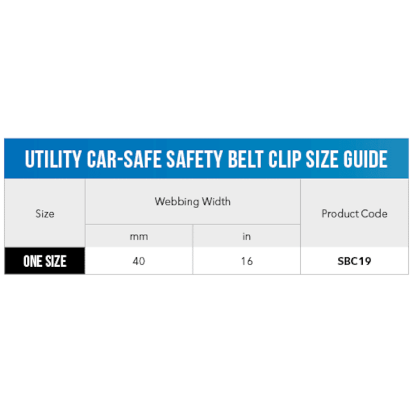 Rogz Car-Safe Safety Belt Clip