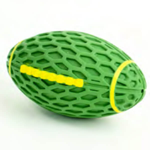 Zugo Rugby Ball Rubber Dog Toy