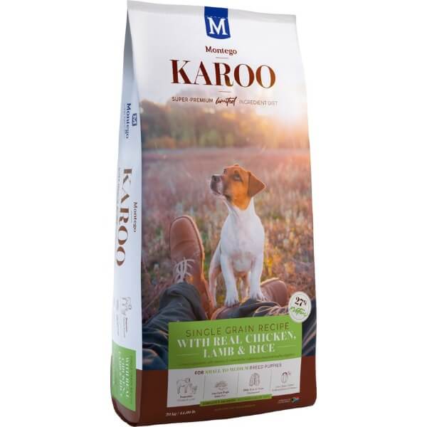 Montego Karoo Small to Medium Puppy Food Chicken, Lamb & Rice