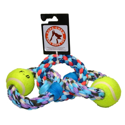 Supa-Chew 100% Cotton 3 Rings with 2 Balls