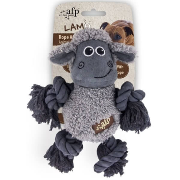 AFP Cuddle Body Rope Dog Toy Sheep