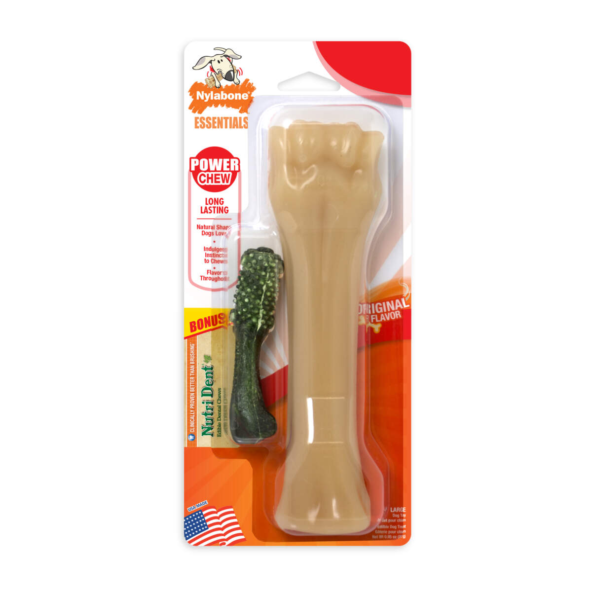 Nylabone Beef Bone Alternative Dog Toy