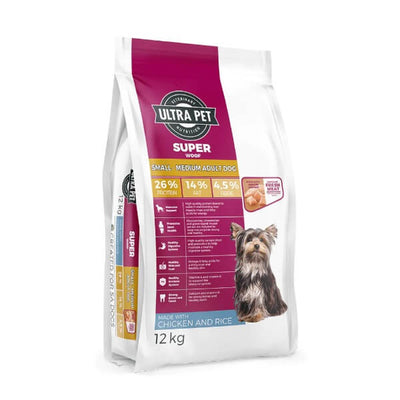 Ultra Dog Superwoof Chicken & Rice Small/Medium Adult Dog 12kg