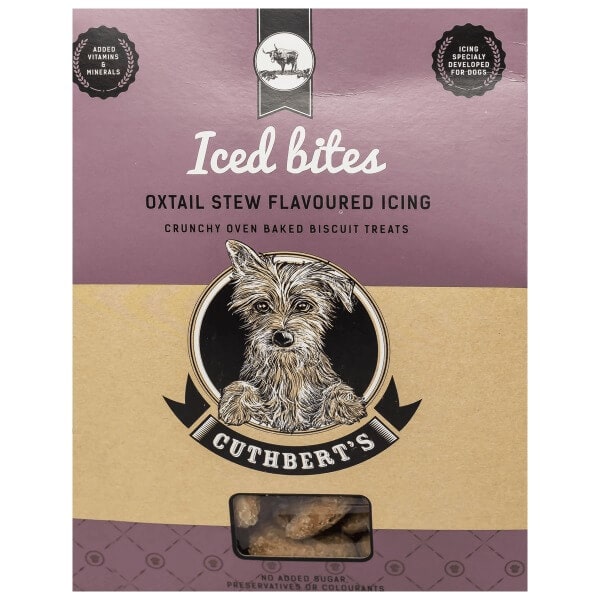 Cuthberts Iced Bites Oxtail Stew Flavoured Icing Dog Biscuits