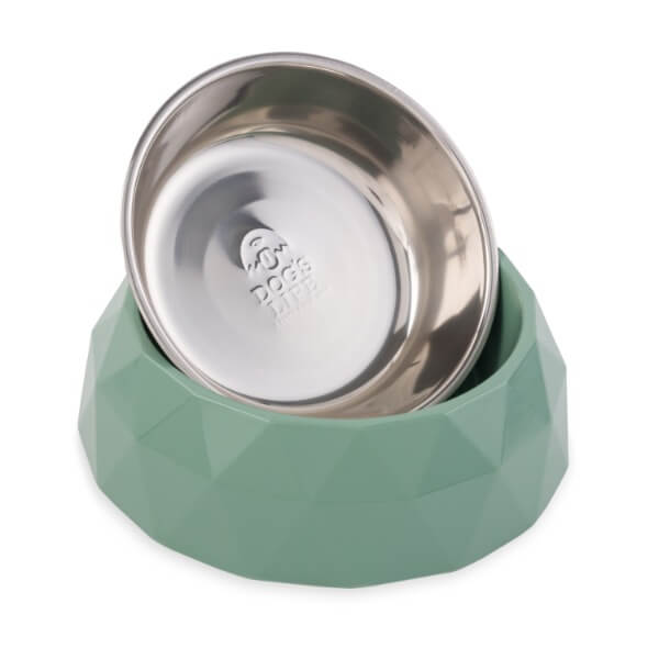 Dog's Life Diamond Melamine Stainless Steel Bowl