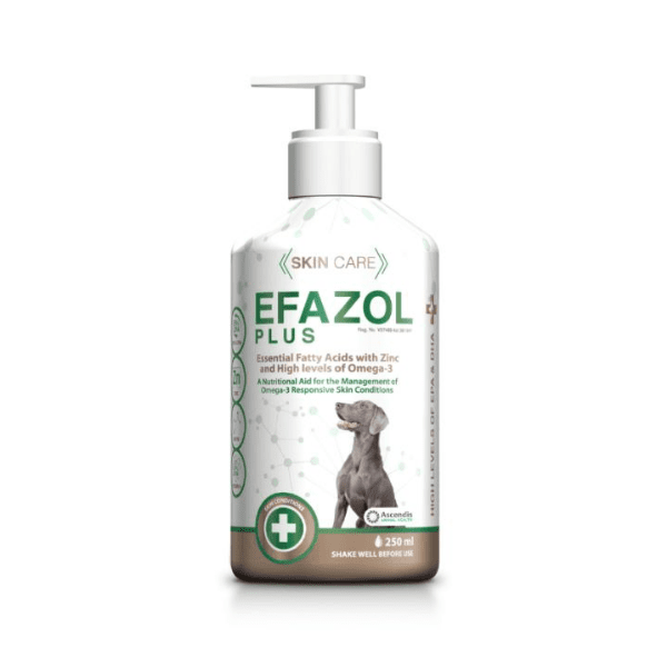 Efazol Plus Skin Care of Dogs - Essential Fatty Acids with Zinc & High levels of Omega 3