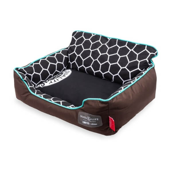 Dog's Life Honeycomb Couch Napper Brown XXL Dog Bed