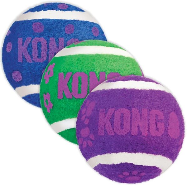 Kong Active Tennis Balls with Bells - 3Pk