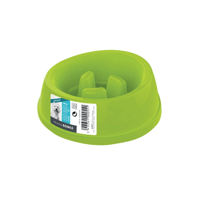 M-Pets Anti-Scoff Melamine Slow Feeding Bowl