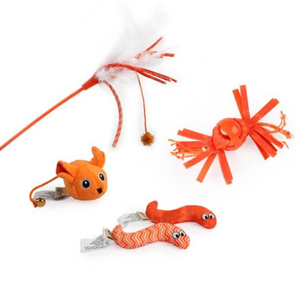 AFP Modern Cat Multi Pack Cat Wand Orange