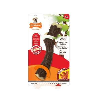 Nylabone Bacon Flavoured Stick Dog Toy - Medium