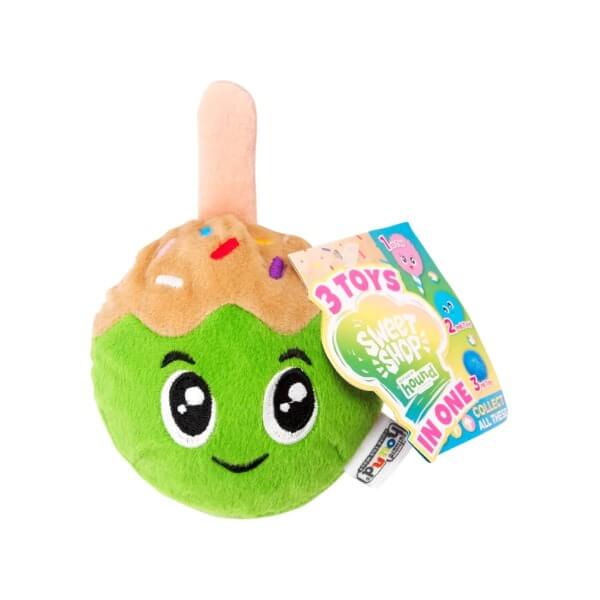 Outward Hound Sweet Shop 3 Toys in one Taffy Apple