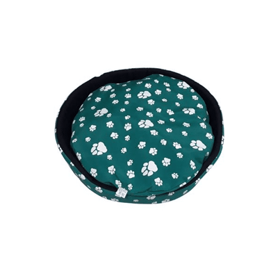 Paw Print Dog Bed - Round