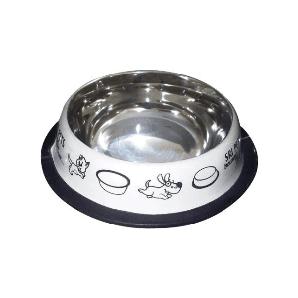 Stainless Steel Bowl Non-Skid Coloured