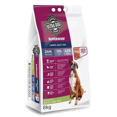 Ultra Dog Superwoof Beef & Rice Large Dog 8kg