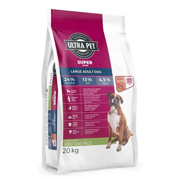 Ultra Dog Superwoof Beef & Rice Large Dog 20kg