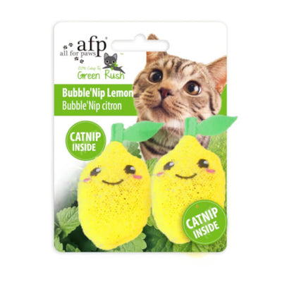 AFP Green Rush Bubble'Nip Lemon Cat Toy