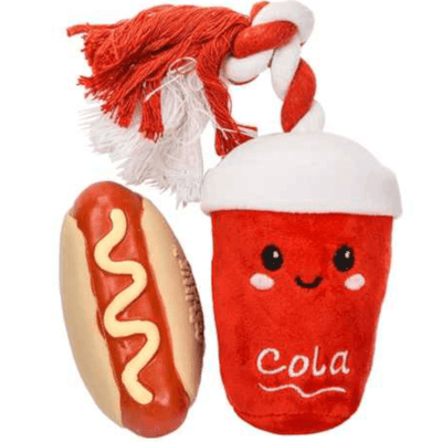 AFP Little Buddy Hotdog with Cola Dog Toy