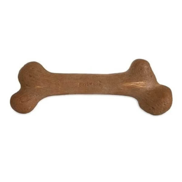 Pet Qwerks Dino Wood Barkbone Peanut Butter Dog Chew Toy