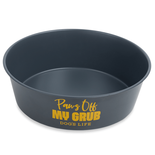 Dog's Life Paws Off My Grub Stainless Steel Bowl