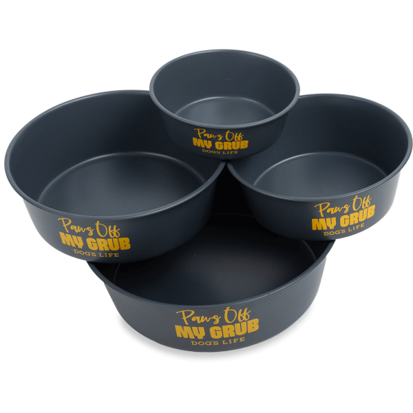 Dog's Life Paws Off My Grub Stainless Steel Bowl