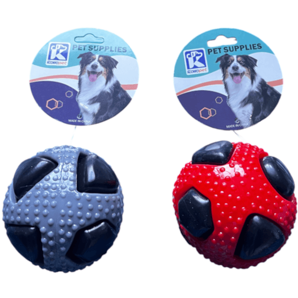 KolloPet Bumpy Ball Red/Grey