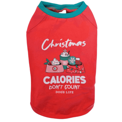 Dog's Life Calories Don't Count Xmas Tee