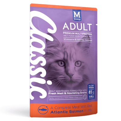Montego Classic Cat Wet Salmon Pouches 10x85g