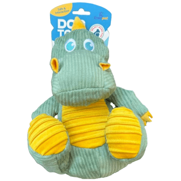 KolloPet Corduroy Dragon Dog Toy