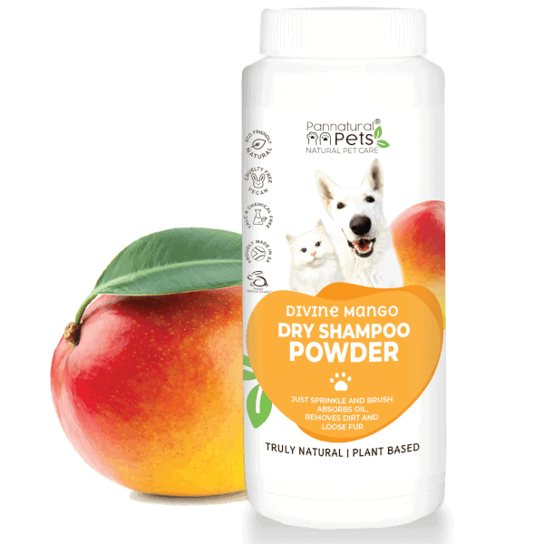 Pannatural Pets Divine Mango Dry Shampoo Powder 220ml