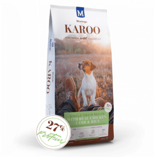 Montego Karoo Small to Medium Puppy Food Chicken, Lamb & Rice