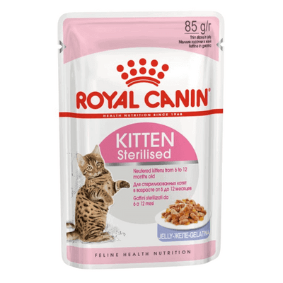 Royal Canin Sterilised Kitten Jelly Pouch 12 x 85g