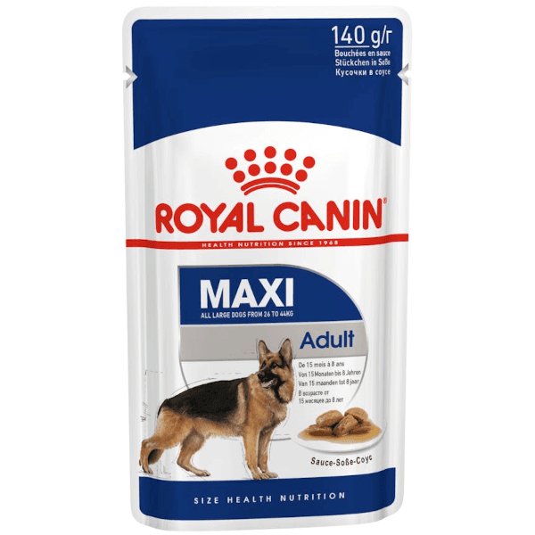 Royal Canin Maxi Adult Wet Food Sachet 10 x 140g