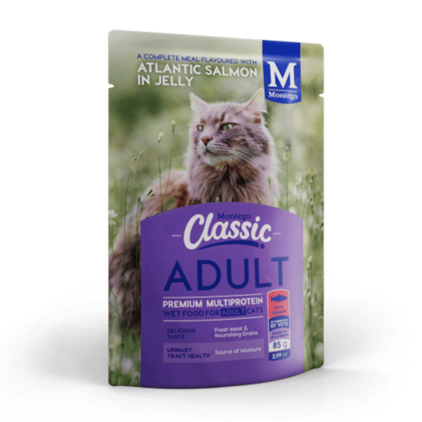 Montego Classic Cat Wet Salmon Pouches 10x85g