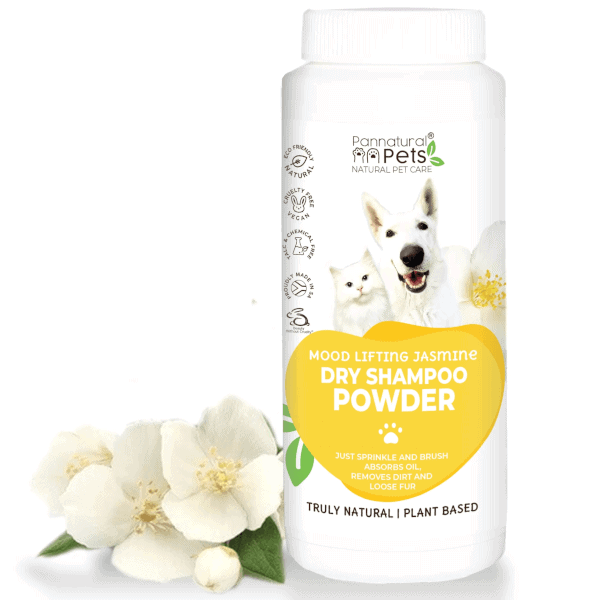 Pannatural Pets Mood Lifting Dry Shampoo Powder Jasmine 220ml