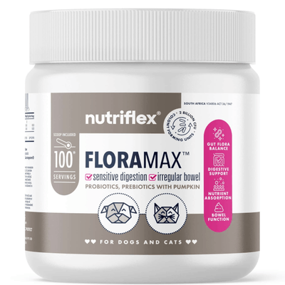 Nutriflex Floramax Prebiotics & Probiotics for Dogs & Cats